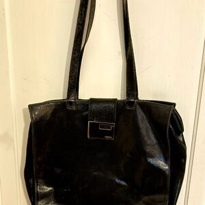 Cecconi sparkly black bag.